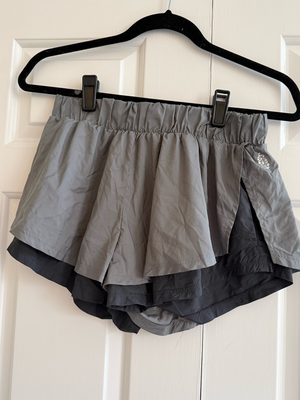FP Movement by Free People Layered Gray Athletic Shorts